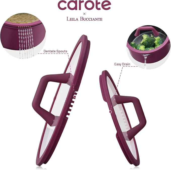 CAROTE 31PCS Pots and Pans Set, Nonstick Cookware Set Kitchen Non Stick Induction Cookware Non-toxic Granite Cooking set, PFOA Free