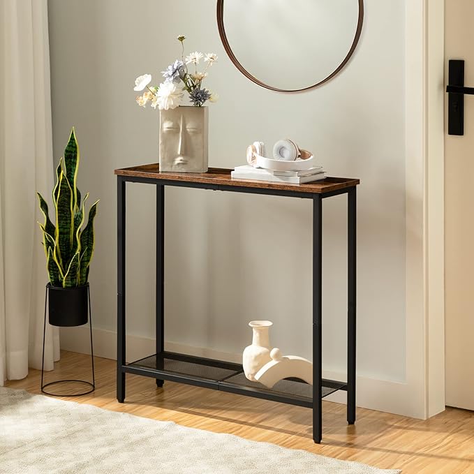 HOOBRO 29.5" Narrow Console Table, Small Entryway Table