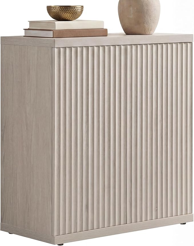SICOTAS Buffet Cabinet with Storage Accent Sideboard Modern Credenza with Doors
