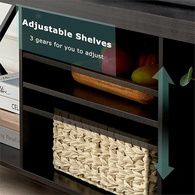 GAZHOME TV Stand for TV up to 65 Inches, TV Cabinet