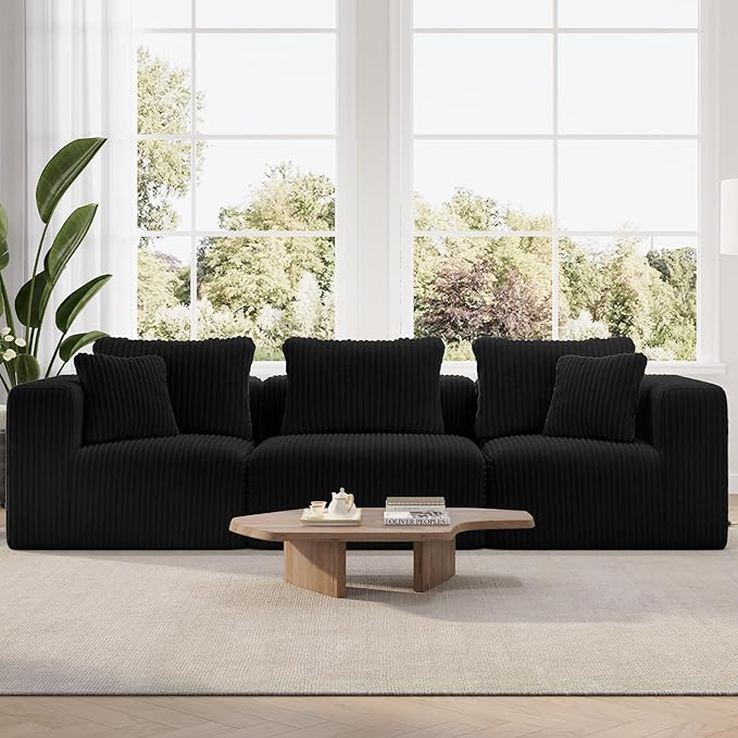 Novilla 106" Modular Sectional Sofa, Modern Cloud Sectional Couch