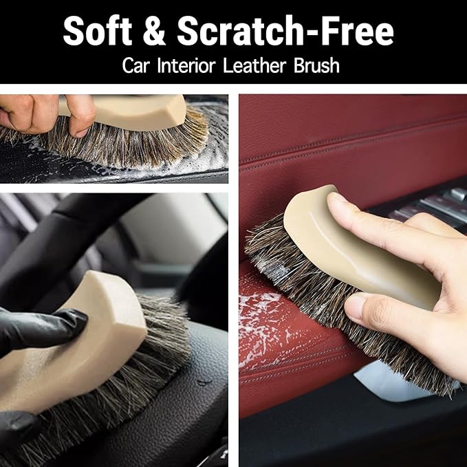 YeewayVeh Long Bristle Horse Hair Brush