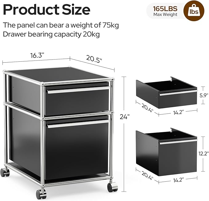 Modern Storage Cabinet Versatile Free-Standing Organizer