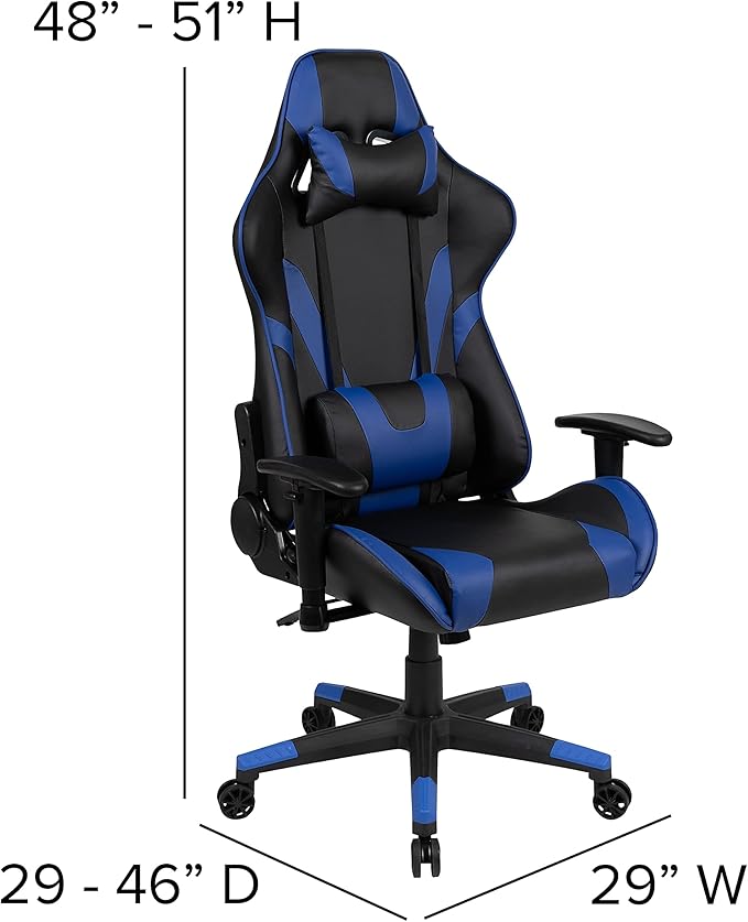Flash Furniture X20 Gaming Chair Racing Office Ergonomic Computer PC Adjustable