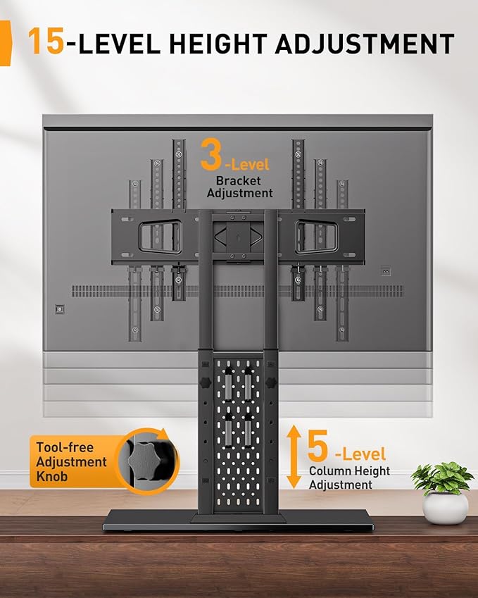 Perlegear Universal Swivel TV Stand