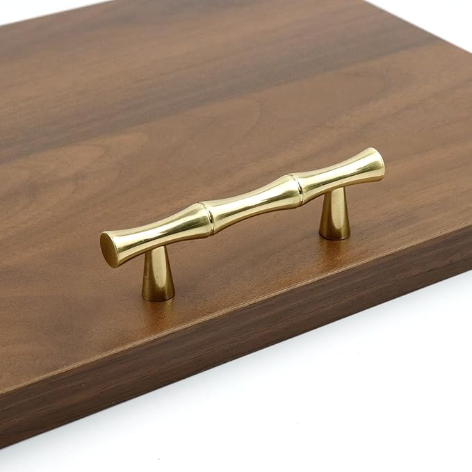 2PCS Bamboo Shape Handle, Zinc Alloy Cabinet Handles, 2.5 Inch Hole Distance