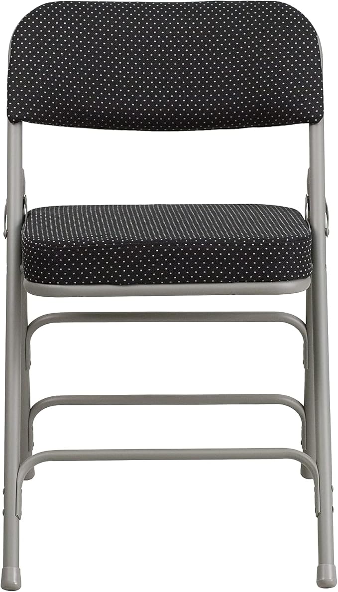 Flash Furniture 2 Pack HERCULES Series Premium Curved Triple Braced & Double