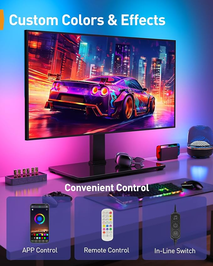 Perlegear Universal Swivel TV Stand