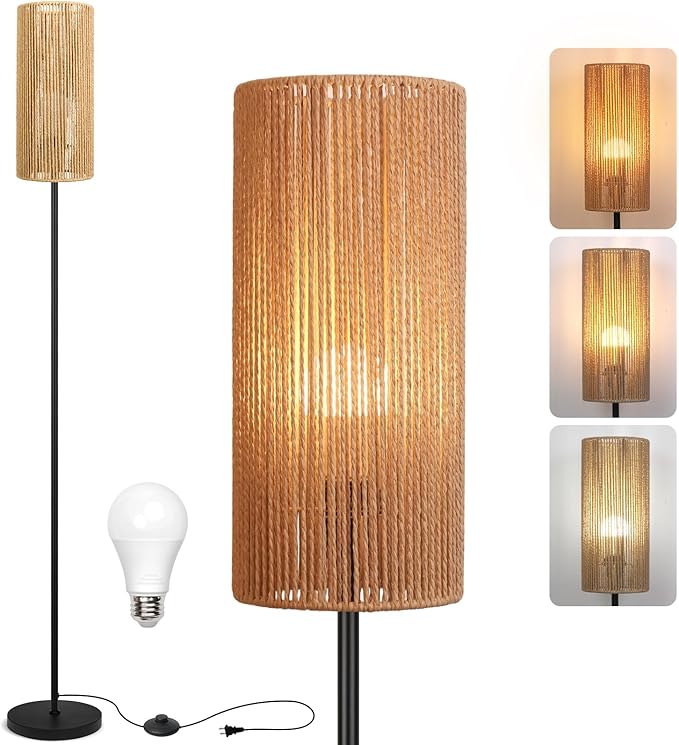 Ruiever Floor Lamp for Living Room, Farmhouse Floor lamp, Modern Standing lamp