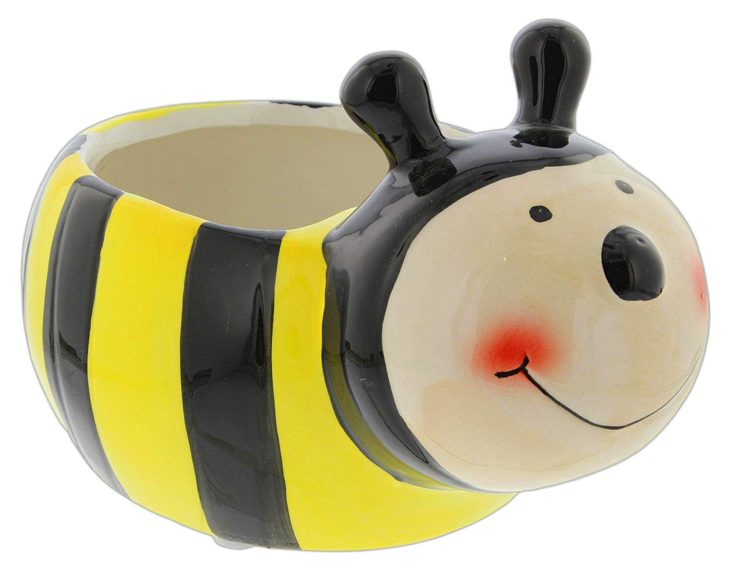 Lucky Winner Whimsical Bumblebee Planter Pot - Decorative Bee Insect Plant Pot for Indoor Outdoor Home Garden Decor (Large)