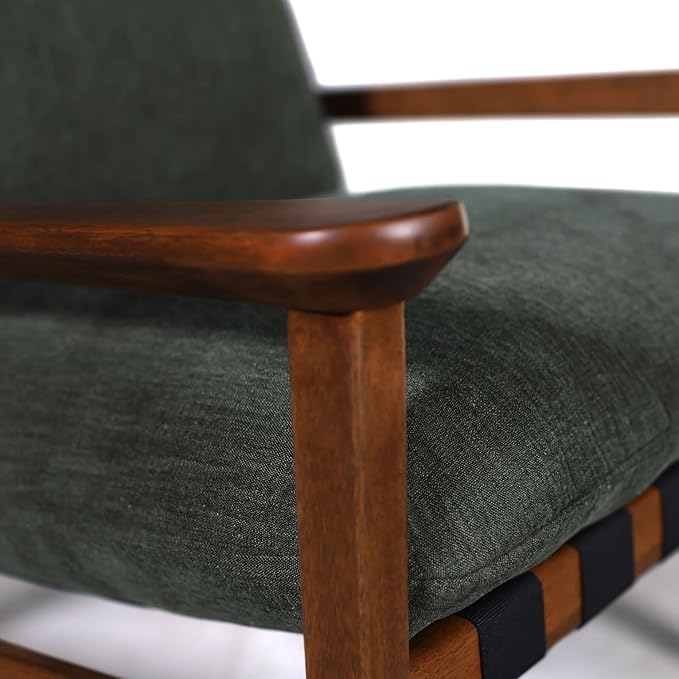 Grain Wood Furniture Solid Wood Mid Century Lounge Chair