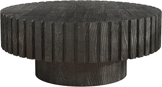 Modern Circular Coffee Table 31 in, Space-Saving Round Center Table