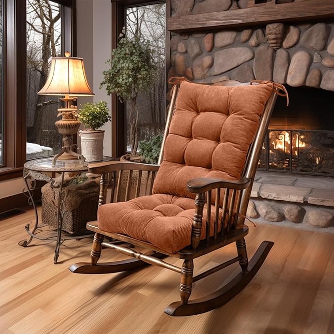 Lokex Rocking Chair Cushion Only, Tufted Non-Slip Comfortable Rocking Chair