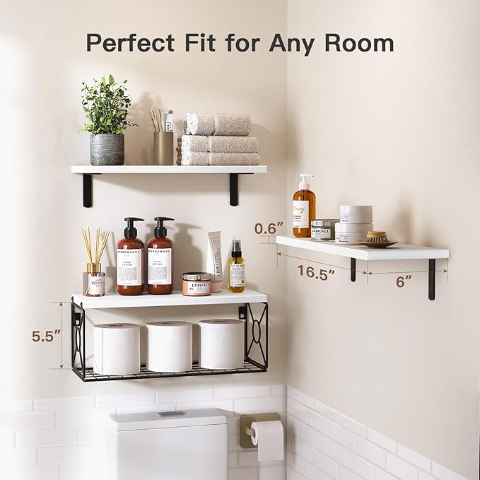 Amada Bathroom Shelves Over Toilet