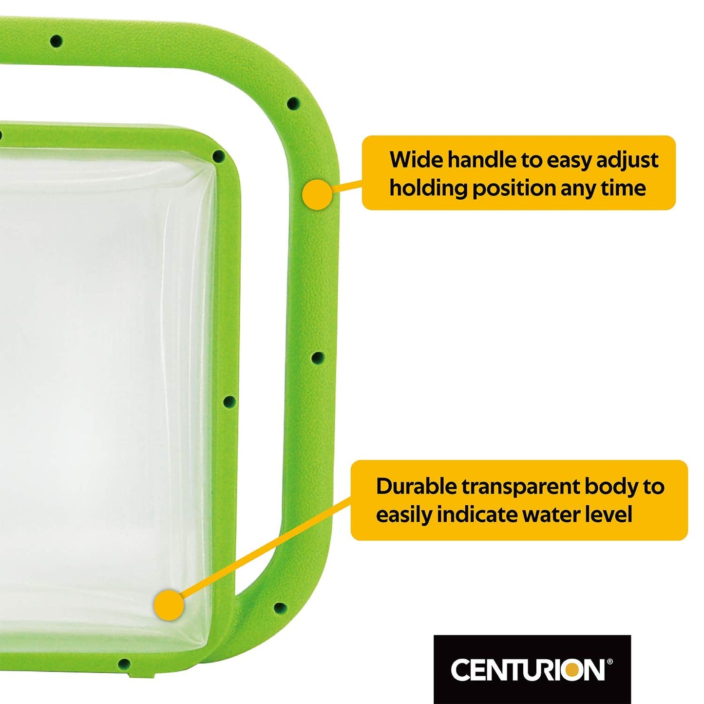 Centurion 1407 Foldable Clear Plastic Watering Can,1½ Gal with Rotating Nozzle, Long Stem Spout, Compact Ergonomic Design with Sprinkler & Pouring System Ideal for Indoor/Outdoor Lawn & Garden - Lime