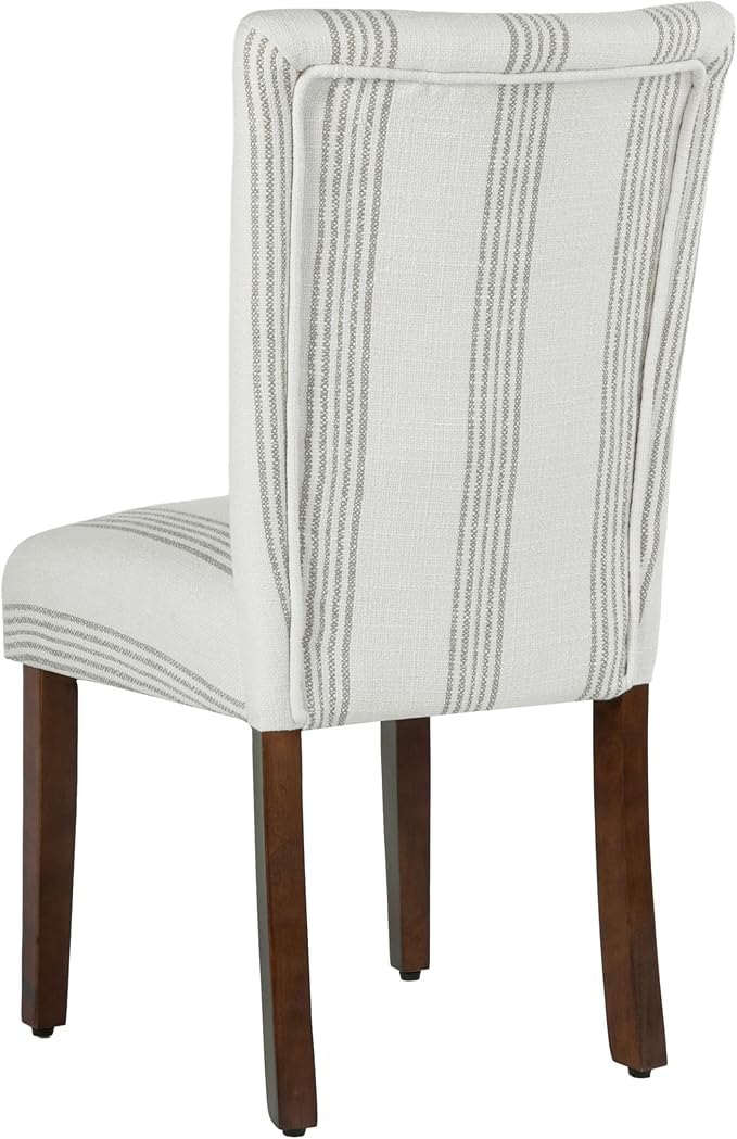 HomePop Classic Parsons Dining Chair- Brown Stripe