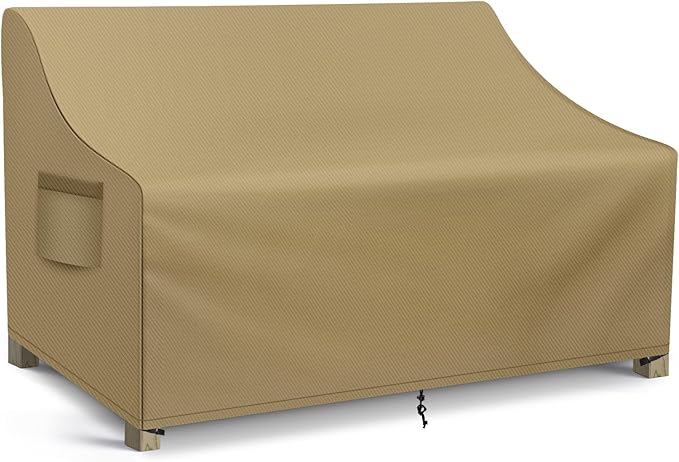 WLEAFJ Patio Sofa Cover Waterproof, 3-Seater Outdoor Sofa Cover, Heavy Duty