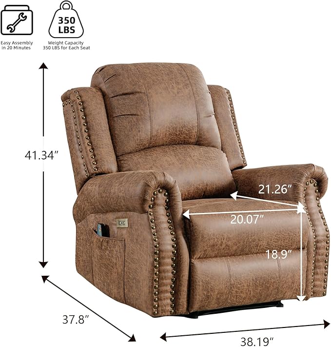 EBELLO Power Recliner Chair