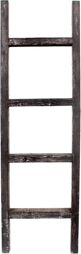 BARNWOODUSA Rustic Decorative Ladder