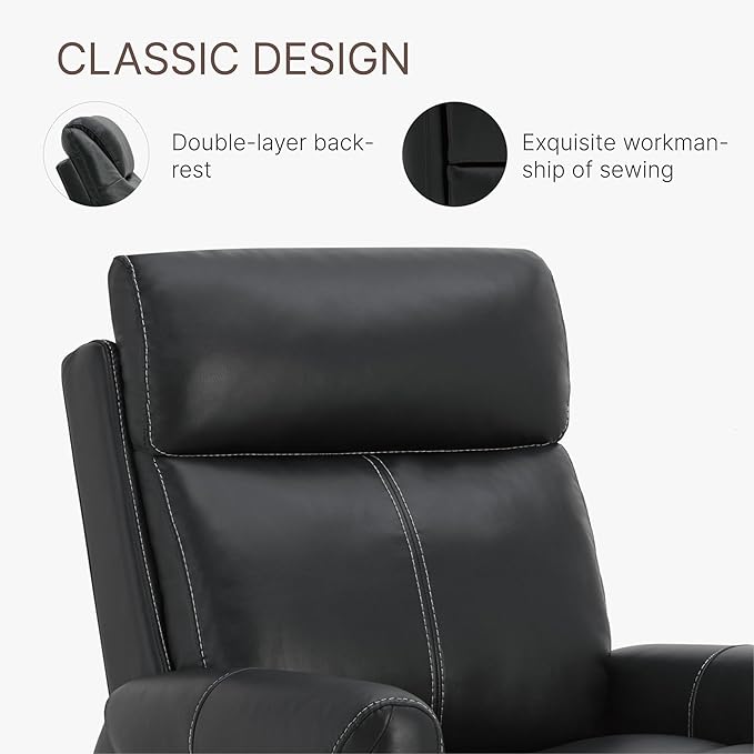 KISLOT Leather Recliner Chair for Adults Wall Hugger RV Recliner