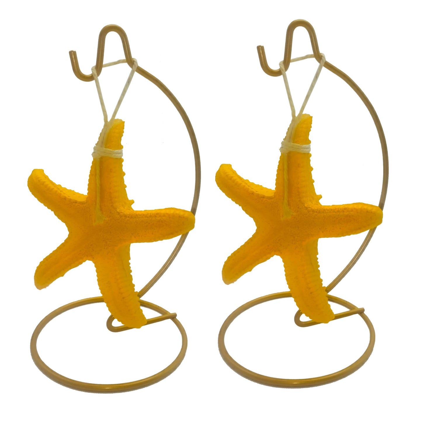 Ornament Display Stand Holder Home Wedding Decoration Rack for Hanging Glass Globe Pot Stand Iron Pothook Stand Terrarium Witch Ball (S, Gold)