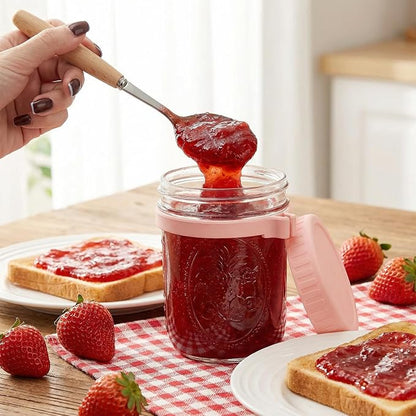 CycleMore 16oz Wide Mouth Mason Jars with Airtight Lids, 12 - Pack Canning Jars with Colorful Lids, Glass Jars for Fermenting, Pickling, Freezing, Preserving, Meal Prep, Jar Décor