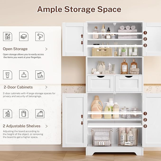 Iwell Tall Storage Cabinet