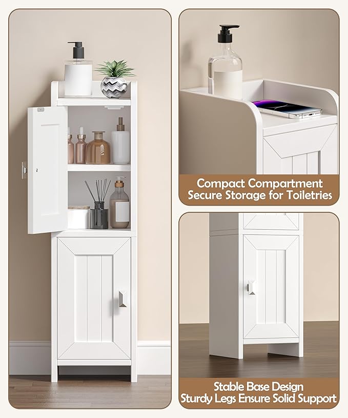 Akxomel Small Bathroom Cabinet