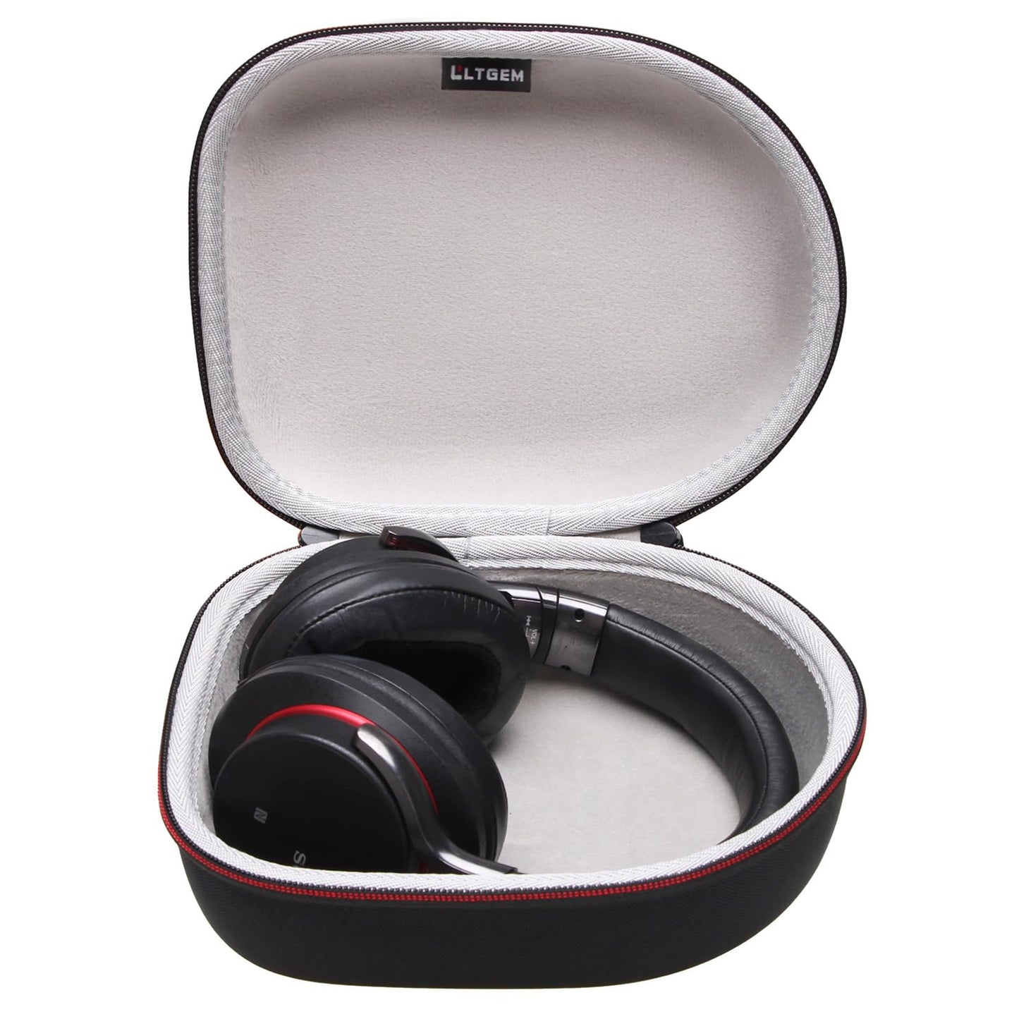 Headphone Headset Case Compatible with JBL, Beats, Sony, Soundcore Anker, Raycon, TOZO, SteelSeries, Logitech, Jabra, Bose, Audio-Technica, Sennheiser Headphones, Black+Grey
