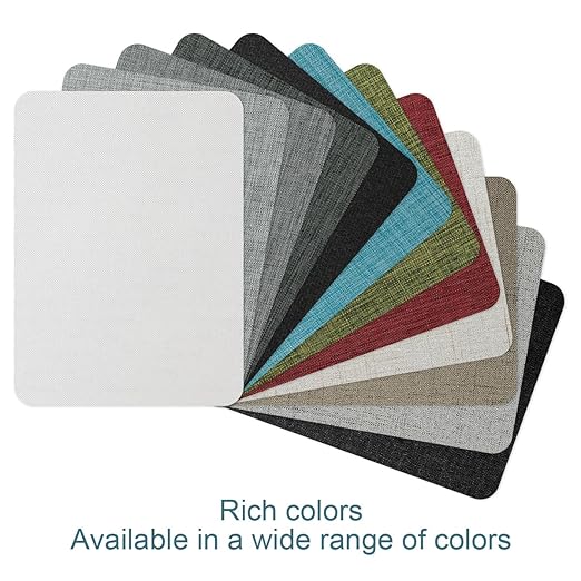 WILDREEDS 2 Pcs 8 x11 Inch Linen Repair Patches, Self-Adhesive Fabric Patch