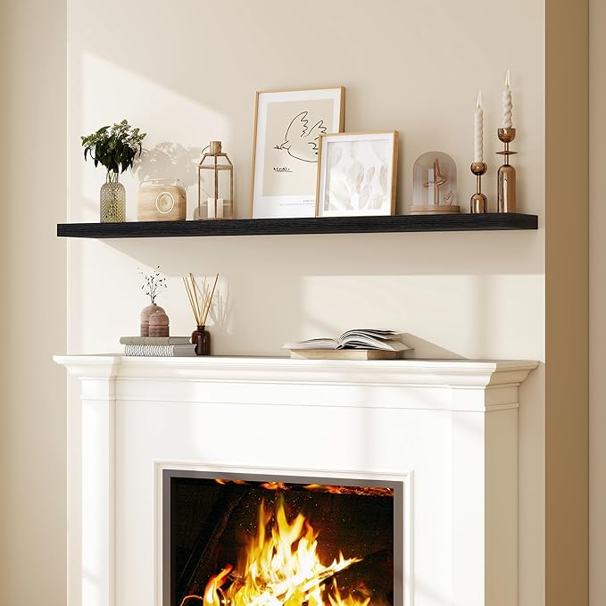 Fun Memories 66 Inch Fireplace Mantel Shelf