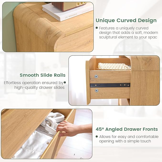 Standifurno 5 Drawer Dresser, Modern Dresser