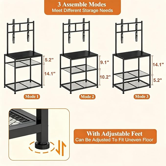 23 Inch to 50 Inch Floor Small Corner TV Stand