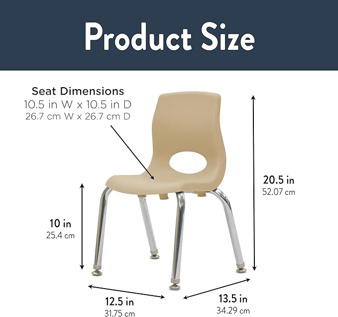 Children’s Factory MyPosture Plus 10" Chair, Tan