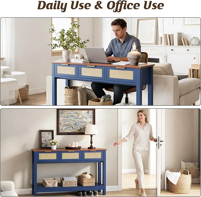 Luoxiao 47" Blue Entryway Table