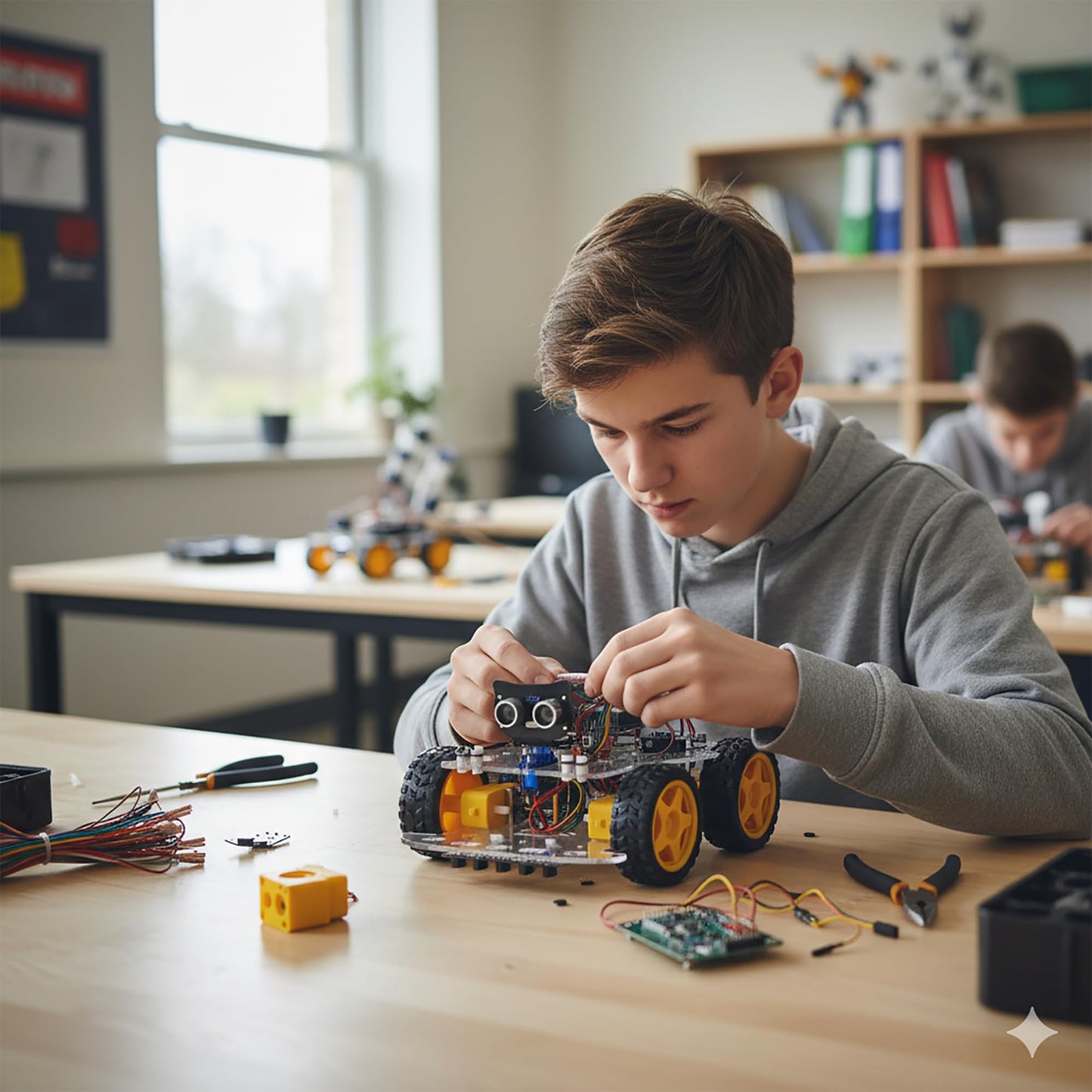 OSOYOO Robot Car Starter Kit for Arduino | STEM Remote Controlled App Educational Motorized Robotics for Building Programming Learning How to Code | IOT Mechanical DIY Coding for Teens Adults