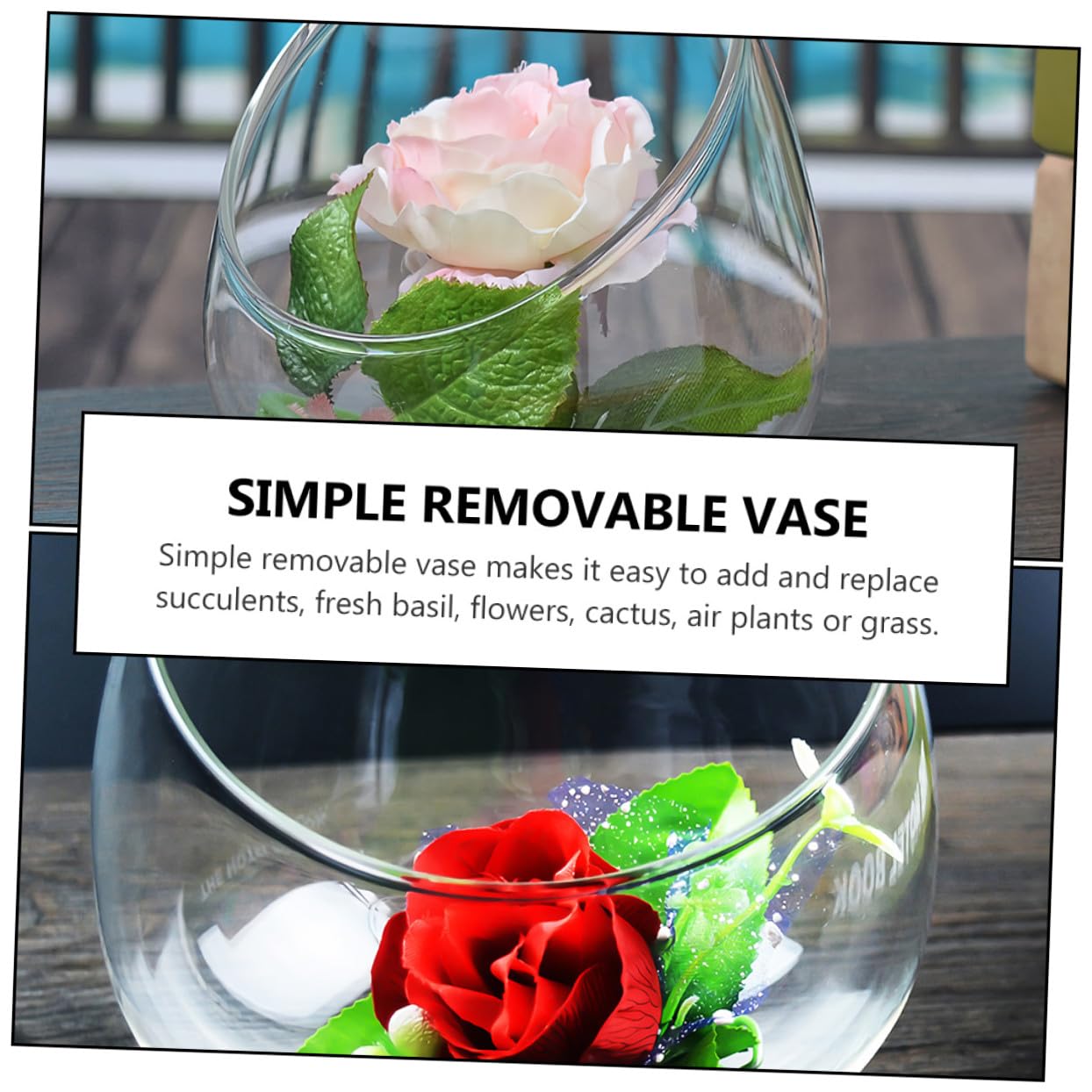 OSALADI 3pcs Slant Cut Glass Bottle Terrarium for Succulent Micro Landscape Display, Eco-Friendly Tabletop Glass Plant Vase for Home Office Décor