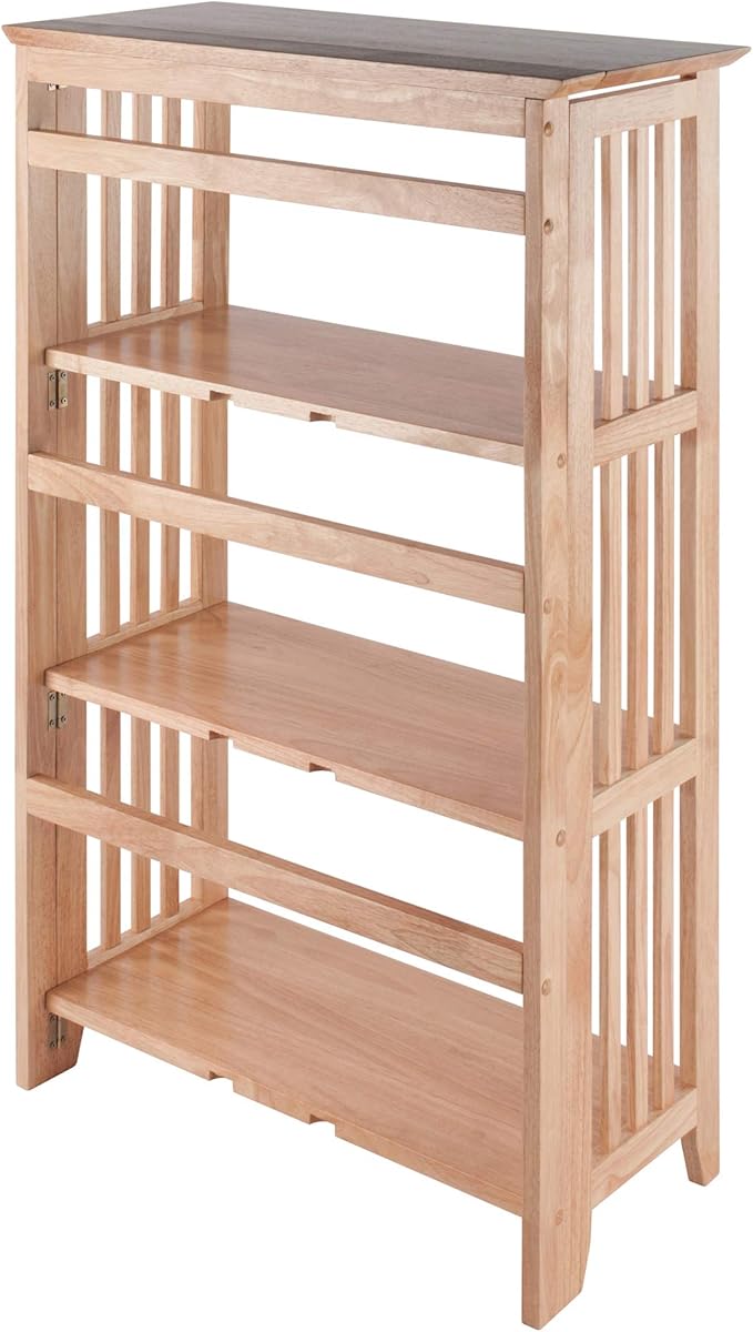Winsome Mission Beech Wood 4-Tier Shelf