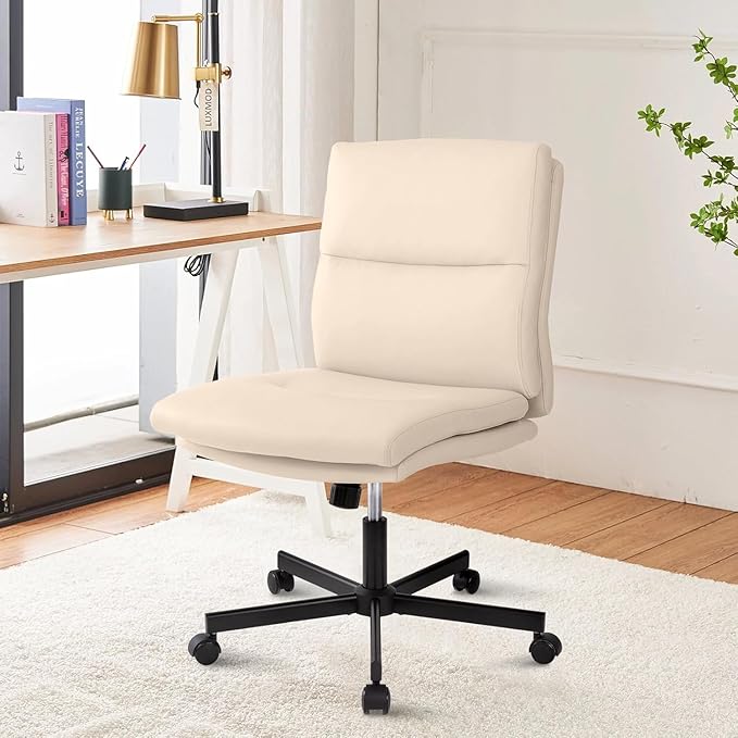 LUCKWIND Armless Office Desk Chair