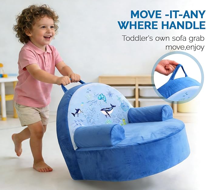 Snuggly Toddler Chair, Soft Kids Sofa
