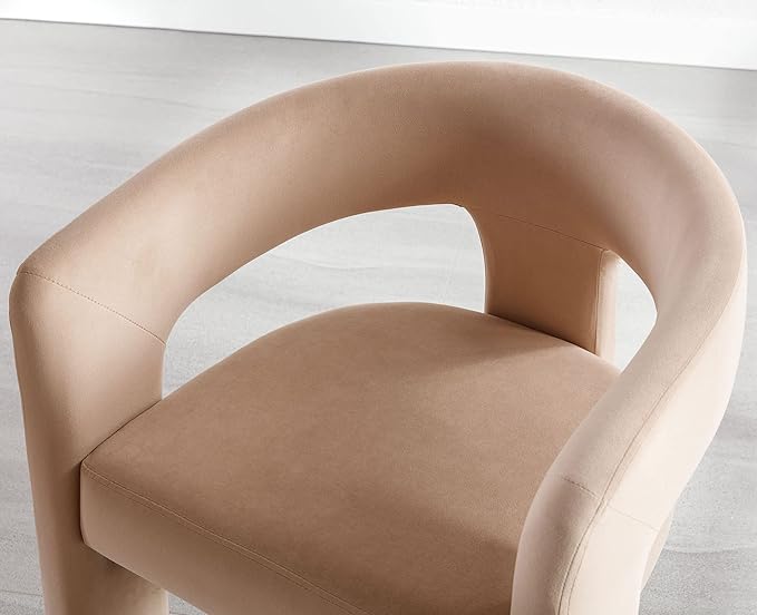 VESCASA Velvet Barrel Dining Chair