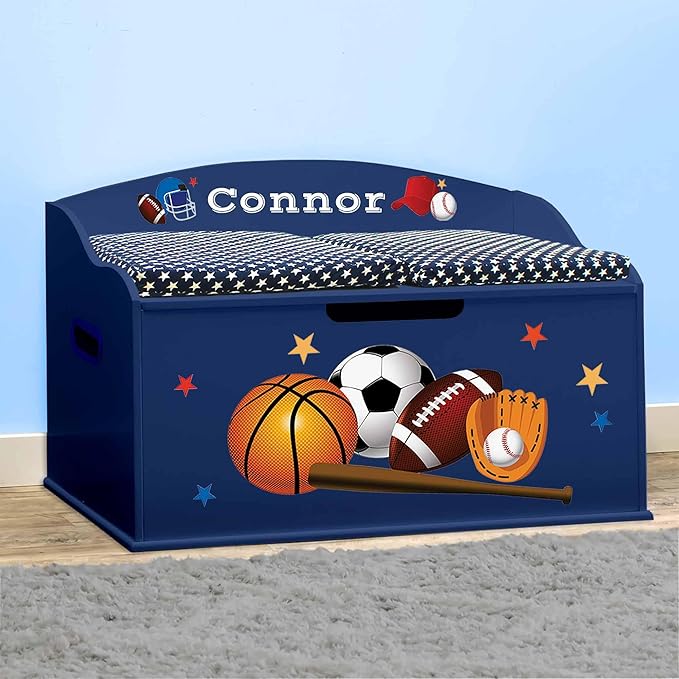 DIBSIES Personalized Creative Wonders Toy Box, 30 x 19.25 x 18 inches,