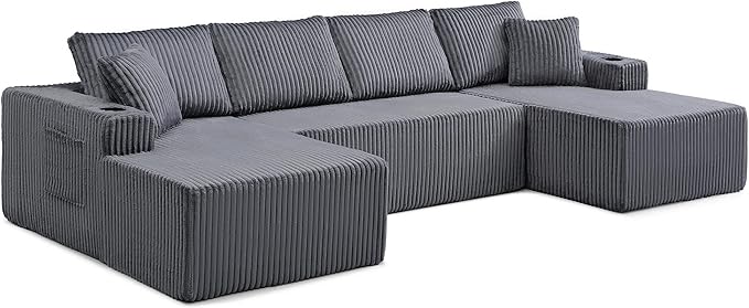 124" Oversized Sectional Couches