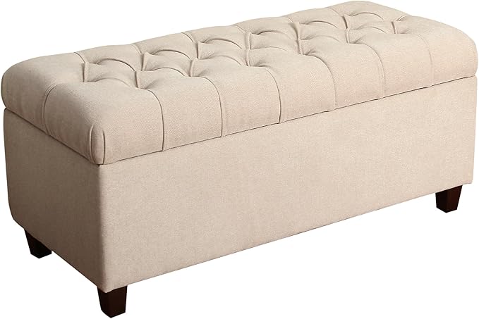 Homepop Home Decor | Tufted Ainsley Button Storage Ottoman Bench