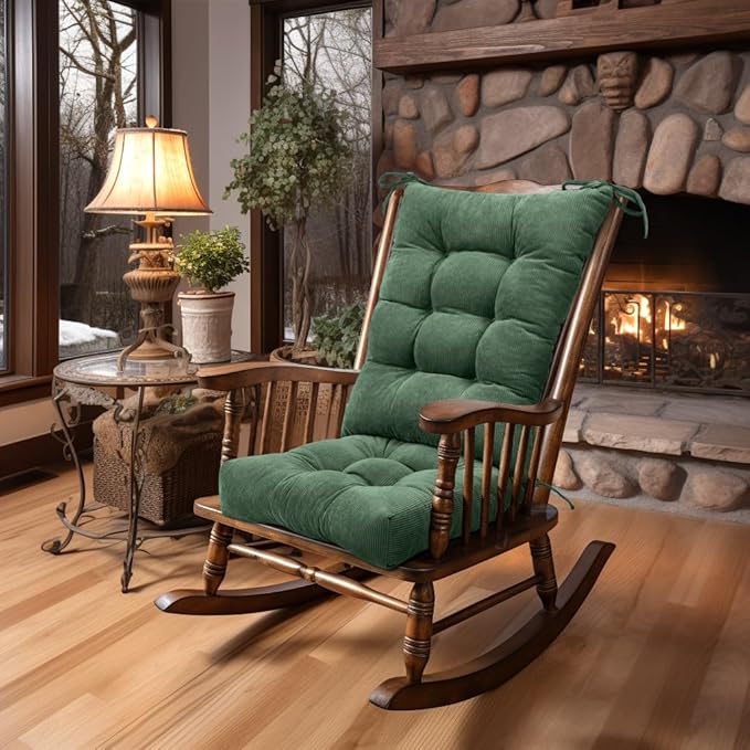Lokex Rocking Chair Cushion Only, Tufted Non-Slip Comfortable Rocking Chair