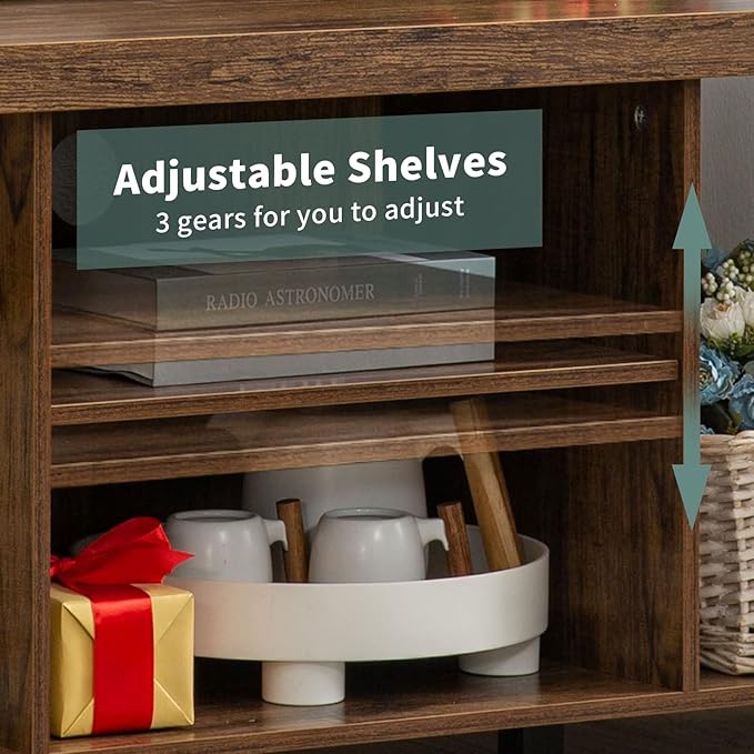 GAZHOME TV Stand for TV up to 55 Inches, TV Cabinet