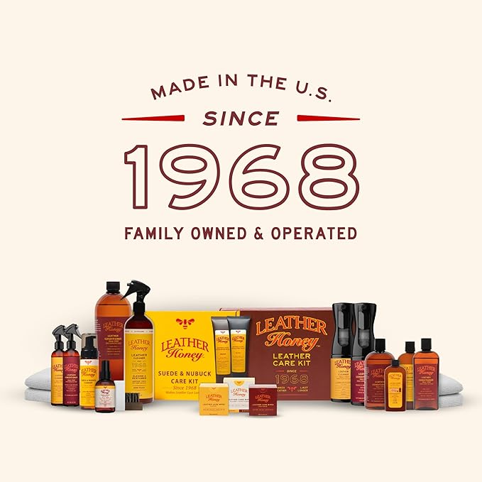 Leather Honey Brown Recoloring Balm: Color Restorer and Scratch/Scuff Remover