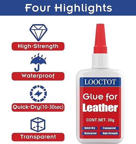 LOOCTOT 30g Leather Glue, Adhesive