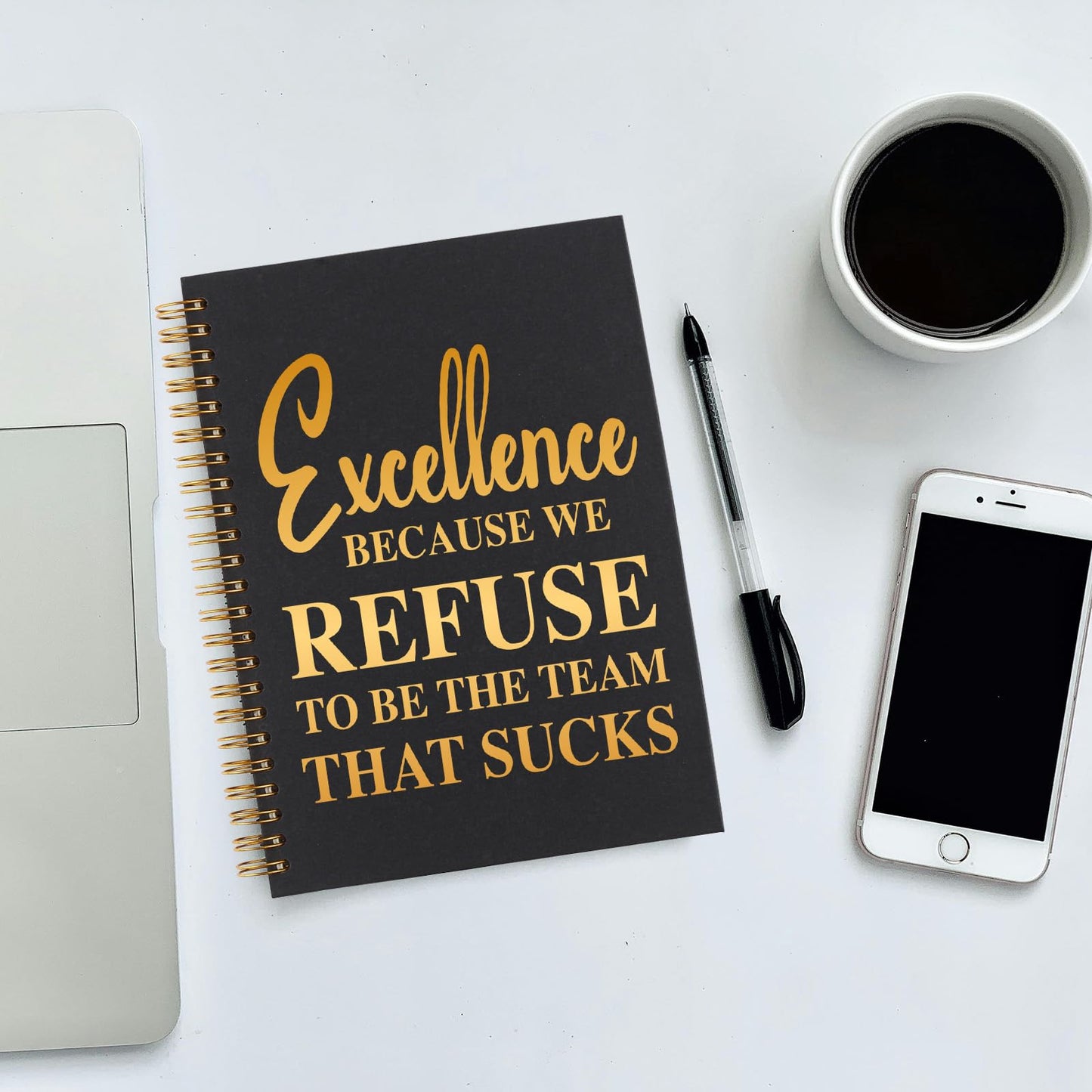 akeke Funny Spiral Notebook, Work Mental Health Humor Notebook, Sarcastic, Gag, Promotion New Job Appreciation Gifts for Worker Women Coworker Employee Colleague Team Boss Friend Leader HR AMM85