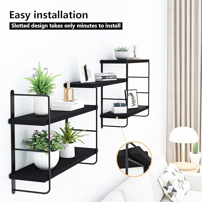 MXCSE Wall Shelves, Wall Mounted Bookshelves, DIY Floating Shelves